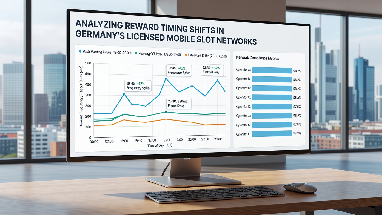 Grafische Darstellung von Belohnungszeitverschiebungen und täglichen Nutzungsrhythmen in deutschen mobilen Slot-Netzwerken