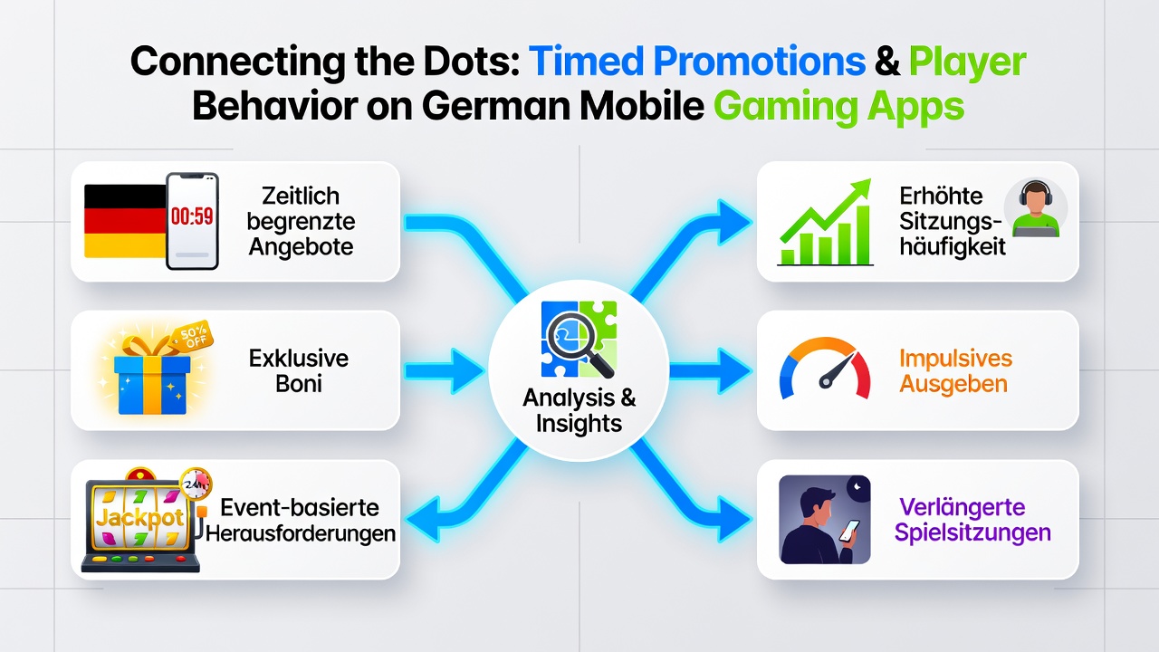 Diagramm mit Beispielen für Spieleraktivität während zeitgesteuerter Aktionen in deutschen Apps