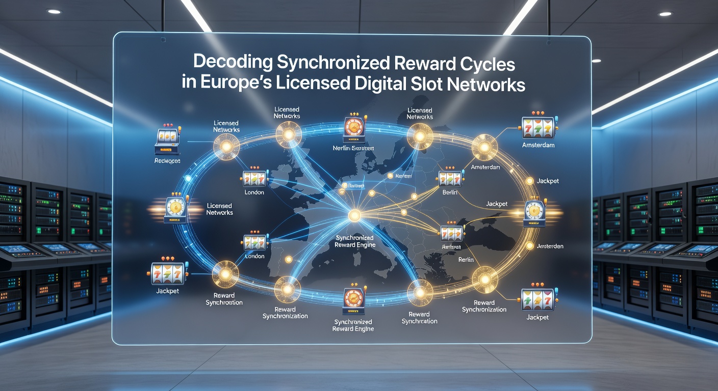Darstellung von Datenanalysen und Belohnungszyklen mit Fokus auf europäische Netzwerkverbindungen