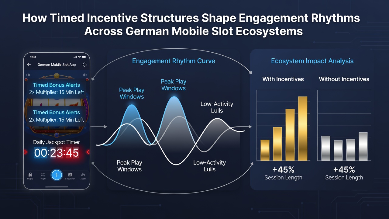 Darstellung zeitgesteuerter Bonusstrukturen in mobilen Slot-Plattformen mit Fokus auf tägliche und stündliche Zyklen