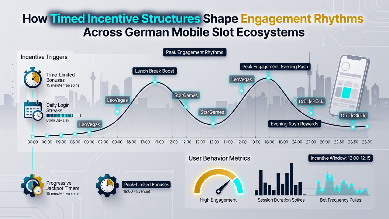 Analyse von Engagement-Rhythmen mit Diagrammen zu zeitgesteuerten Anreizen und Nutzeraktivität in deutschen Slot-Apps