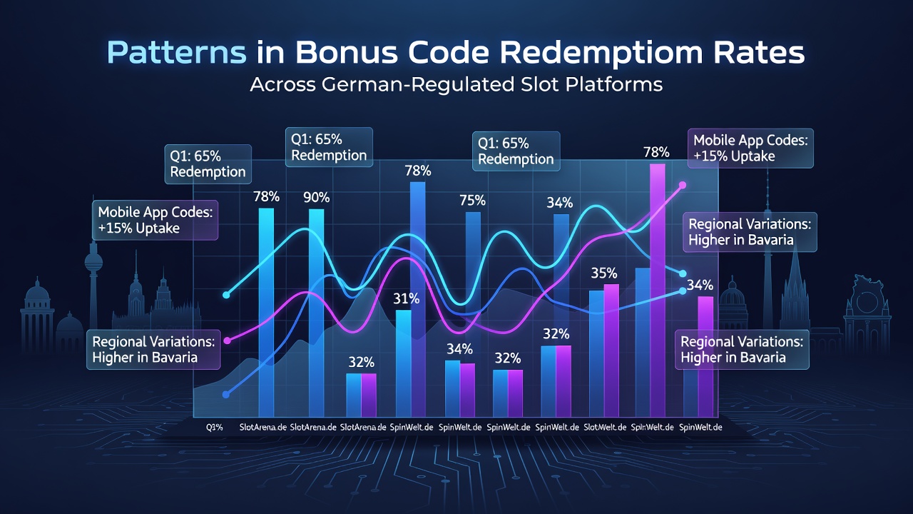 Übersicht über Einlösungsmuster von Bonus-Codes auf deutschen Slot-Plattformen mit Diagrammen und Statistiken