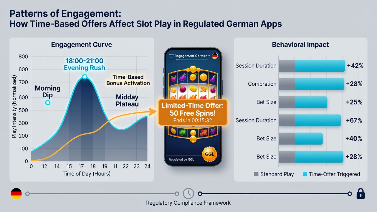 Analyse-Diagramm zu Engagement-Mustern durch zeitbasierte Slot-Angebote mit Fokus auf deutsche Nutzerdaten