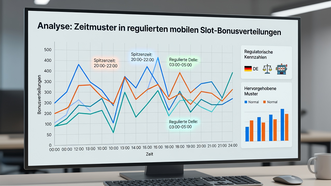 Darstellung von zeitlichen Verteilungsmustern bei Boni für mobile Slots basierend auf Review-Analysen