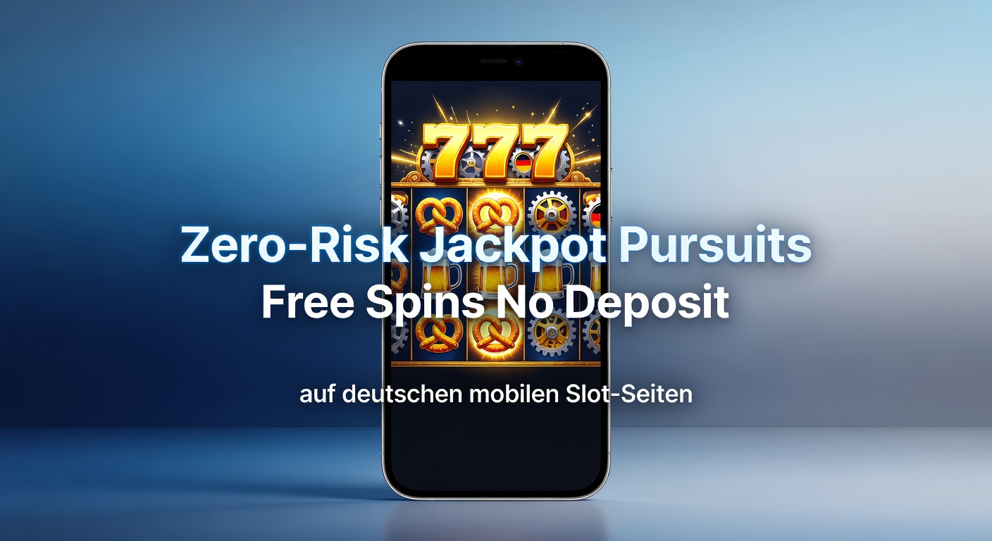 Jackpot-Rad dreht sich auf einem Mobilbildschirm mit No-Deposit-Freispielen und deutschen Flaggen-Elementen